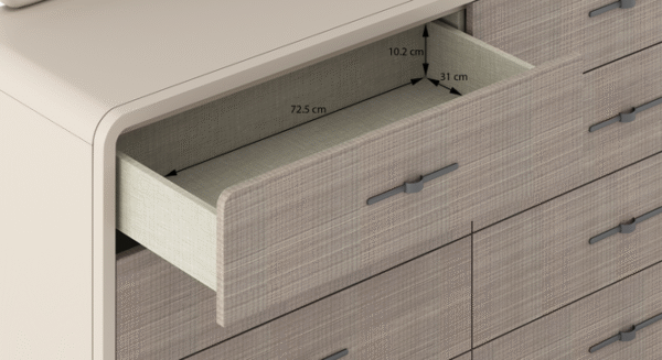 Dresser with Mirror in Dual Tone - Image 4