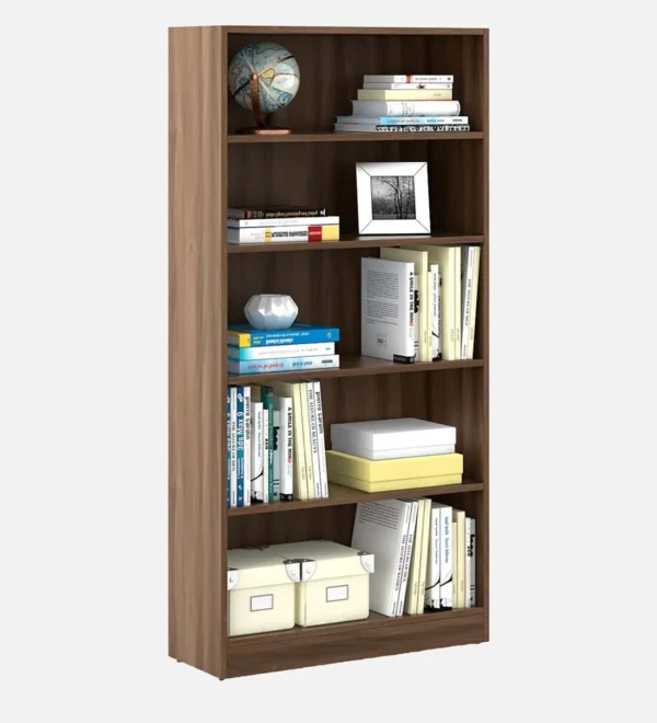 Book Shelf In Walnut Bronze Finish with 5 Tier - Image 5
