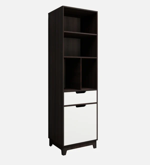 Book shelf in Dark Walnut & Frosty White Colour - Image 4