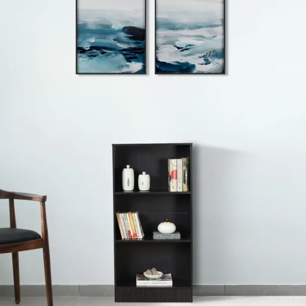 3 Tier Book Shelf in Wenge Finish