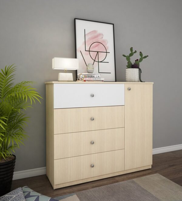 Chest of Drawers in Beige - Image 4