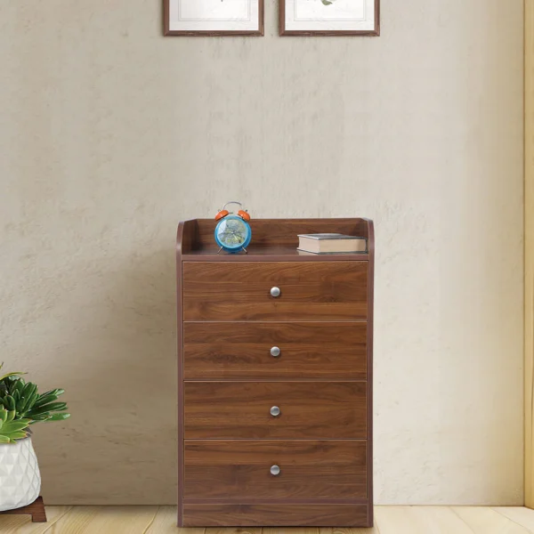Chest Of Drawers In Columbian Walnut Finish