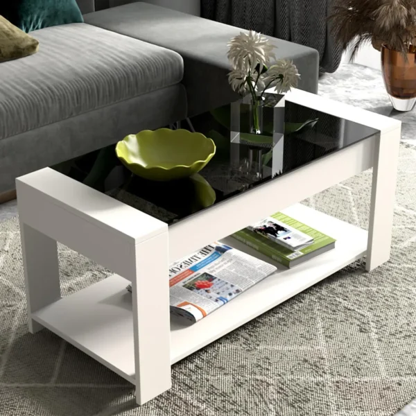 Eco Coffee Table In Frosty White Finish