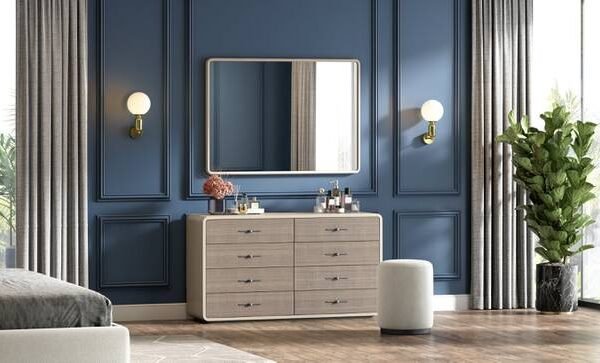 dressing table with mirror