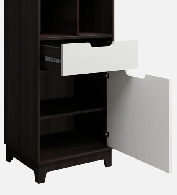 Book shelf in Dark Walnut & Frosty White Colour - Image 5