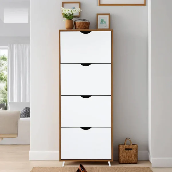 Shoe Cabinet in White