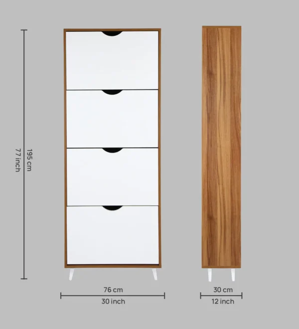 Shoe Cabinet in White - Image 5