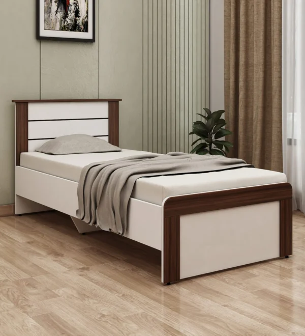 Grace Single Bed in Mist White Finish