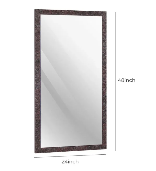 Rectangle (24X48) Brown Wall Mirrors - Image 5