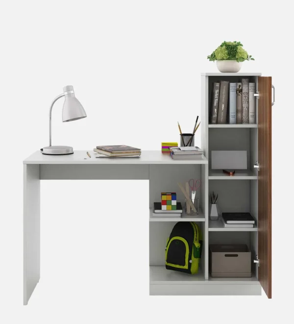 Writing Table in White & Oak Finish - Image 4