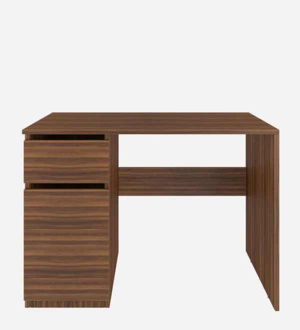 Study Table in Matte Walnut Brown Finish - Image 3