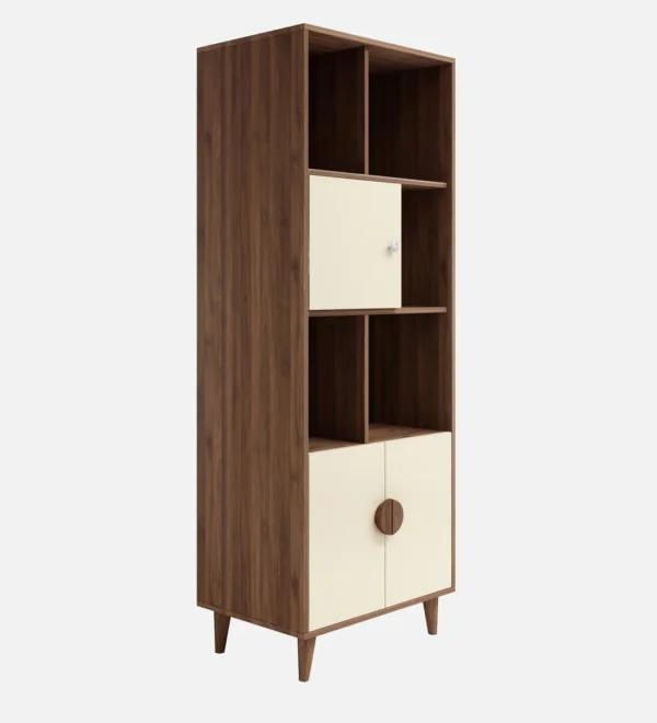 Book Shelf in Beige & Columbian Walnut Colour - Image 5