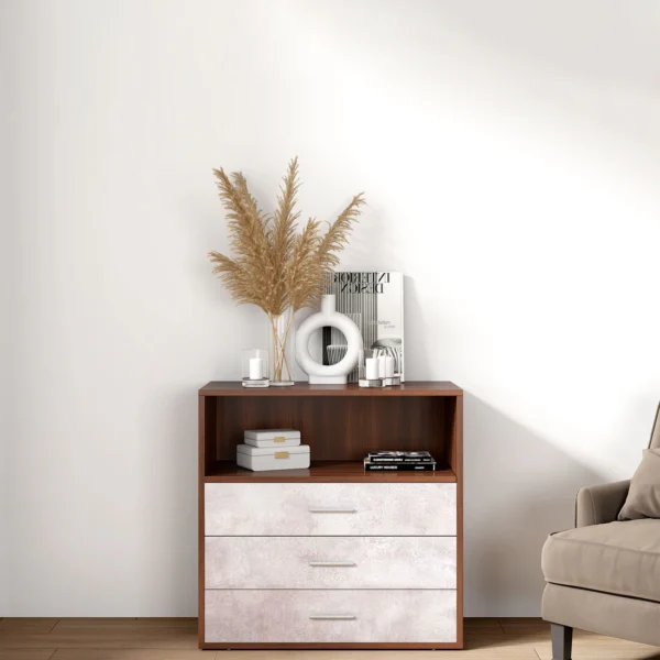 Chest Of Drawer In Dark Acacia Colour