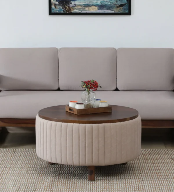 Wood Coffee Table In Provincial Teak Finish