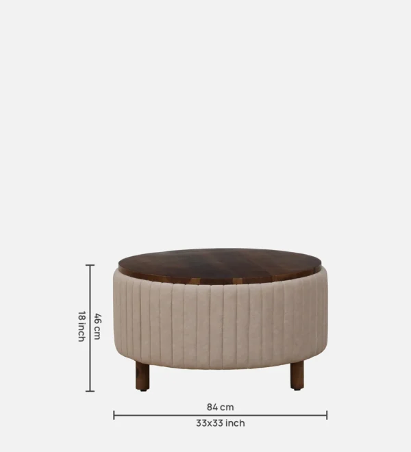 Wood Coffee Table In Provincial Teak Finish - Image 2