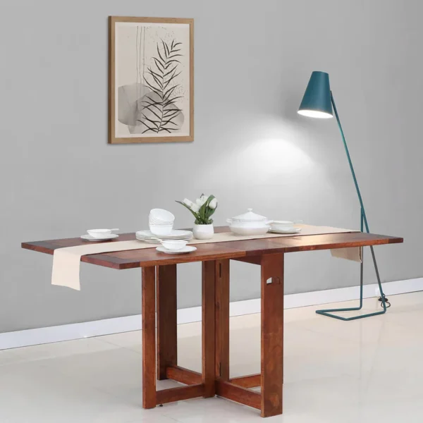 Dining Table in Scratch Resistant Honey Oak Finish