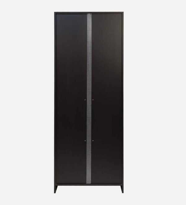 2 Door Wardrobe In Wenge FinishWith Mirror - Image 3