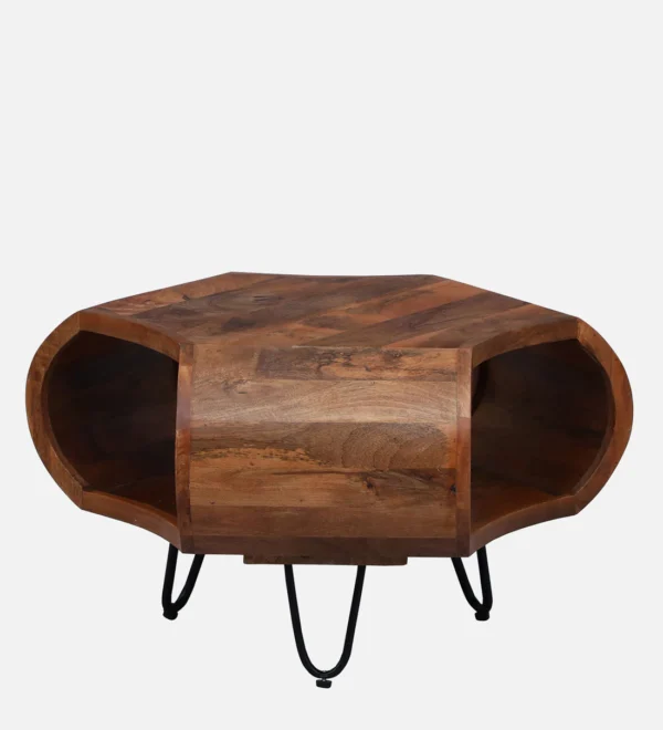 Frode Solid Wood Coffee Table In Natural Finish - Image 2