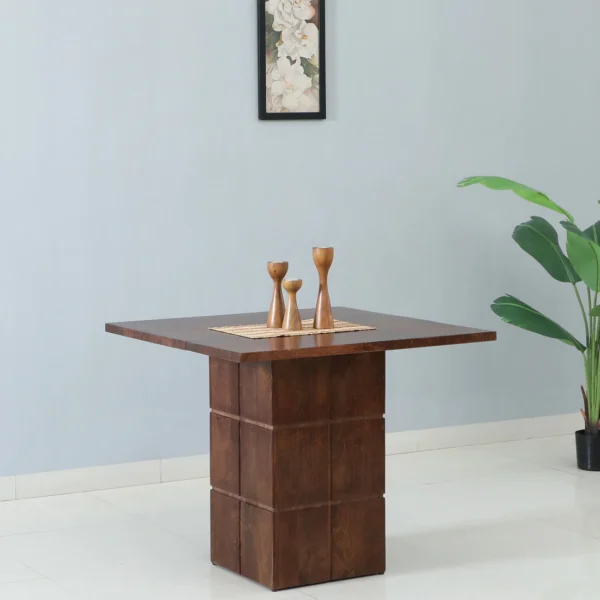 2 Seater Dining Table In Tubbaq Finish