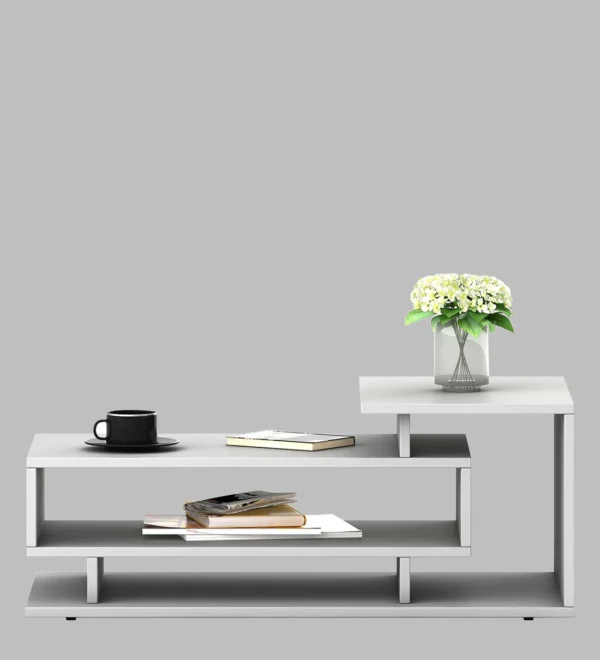 Kiosk Coffee Table In Frosty White Colour - Image 3