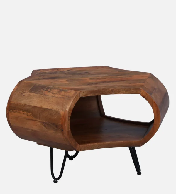 Frode Solid Wood Coffee Table In Natural Finish - Image 3